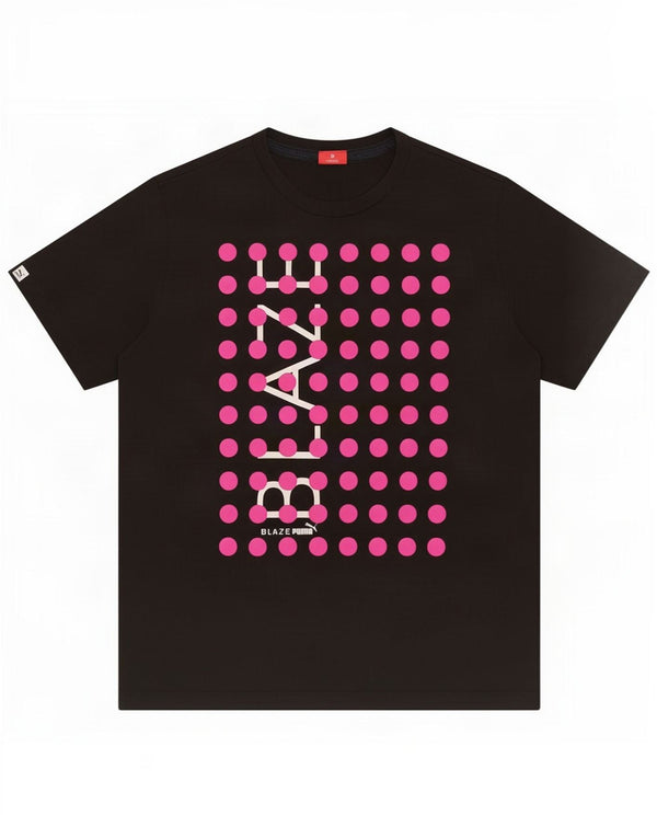 Puma Womens Graphic T-Shirt Top UK 16 Large Black