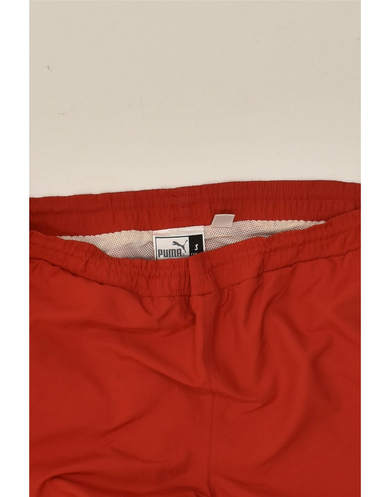 PUMA Mens Tracksuit Trousers Small Red Nylon | Vintage Puma | Thrift | Second-Hand Puma | Used Clothing | Messina Hembry 