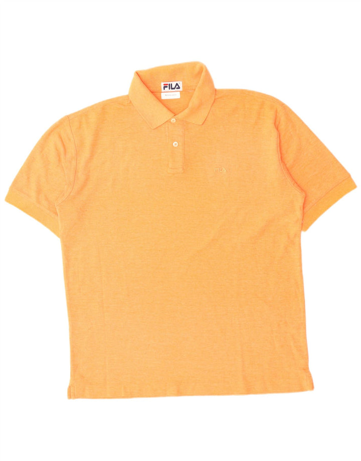FILA Mens Polo Shirt XL Orange