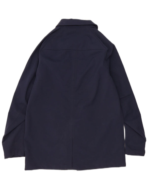 Timberland Mens Overcoat UK 38 Medium Navy Blue Nylon