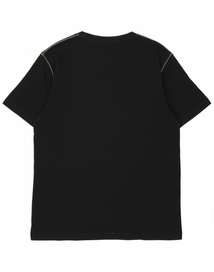 TRUSSARDI JEANS Mens Graphic T-Shirt Top XL Black