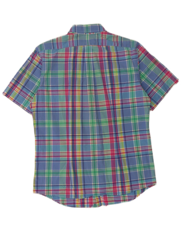 Ralph Lauren Mens Short Sleeve Shirt Large Blue Check