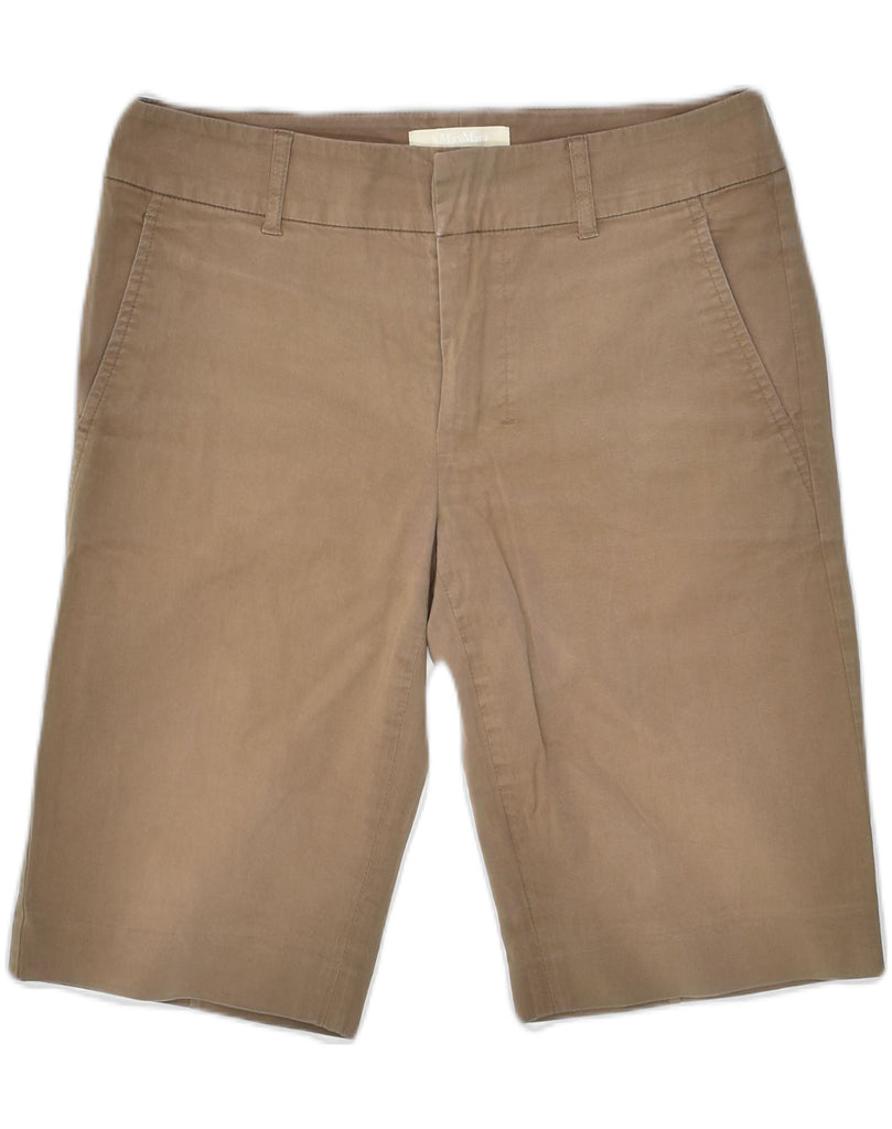 MAX MARA Womens Chino Shorts Small W30  Brown Cotton | Vintage Max Mara | Thrift | Second-Hand Max Mara | Used Clothing | Messina Hembry 