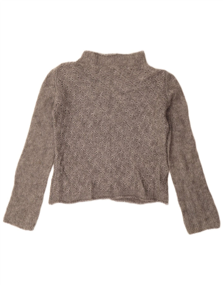 Vintage Womens Turtle Neck Jumper Sweater IT 46 Large Grey