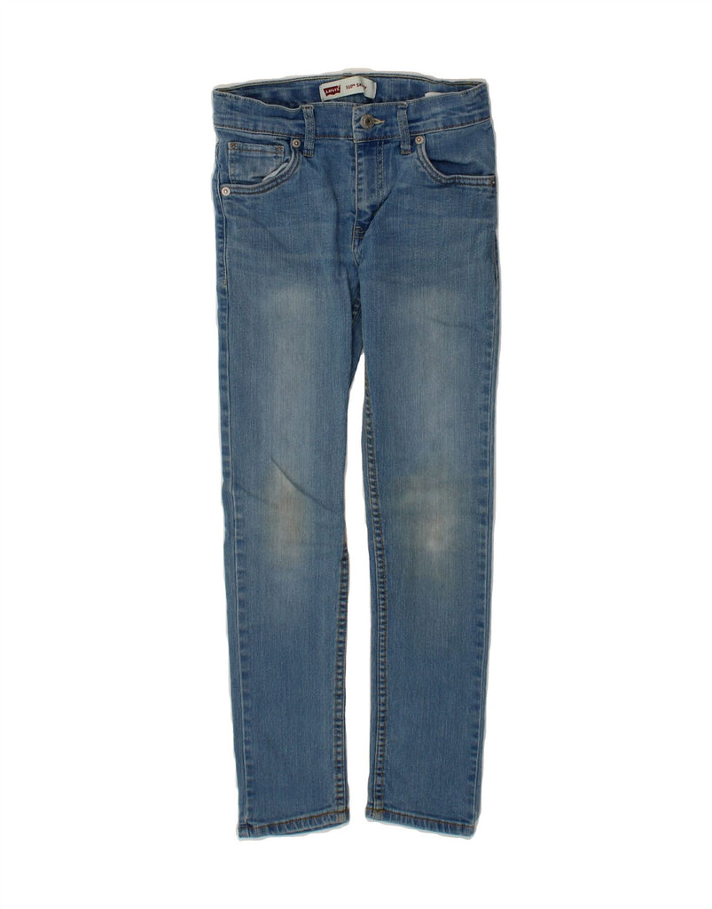 LEVI'S Boys 510 Skinny Jeans 11-12 Years W26 L26 Blue Cotton Vintage Levi's and Second-Hand Levi's from Messina Hembry 
