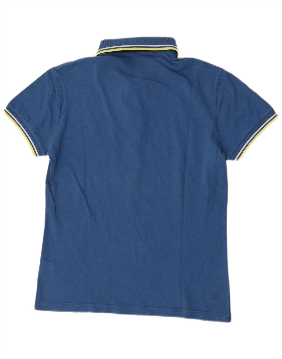 Fred Perry Mens Light and Stretch Polo Shirt Medium Blue Striped Cotton