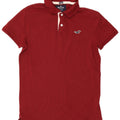 Hollister Mens Polo Shirt Small Maroon