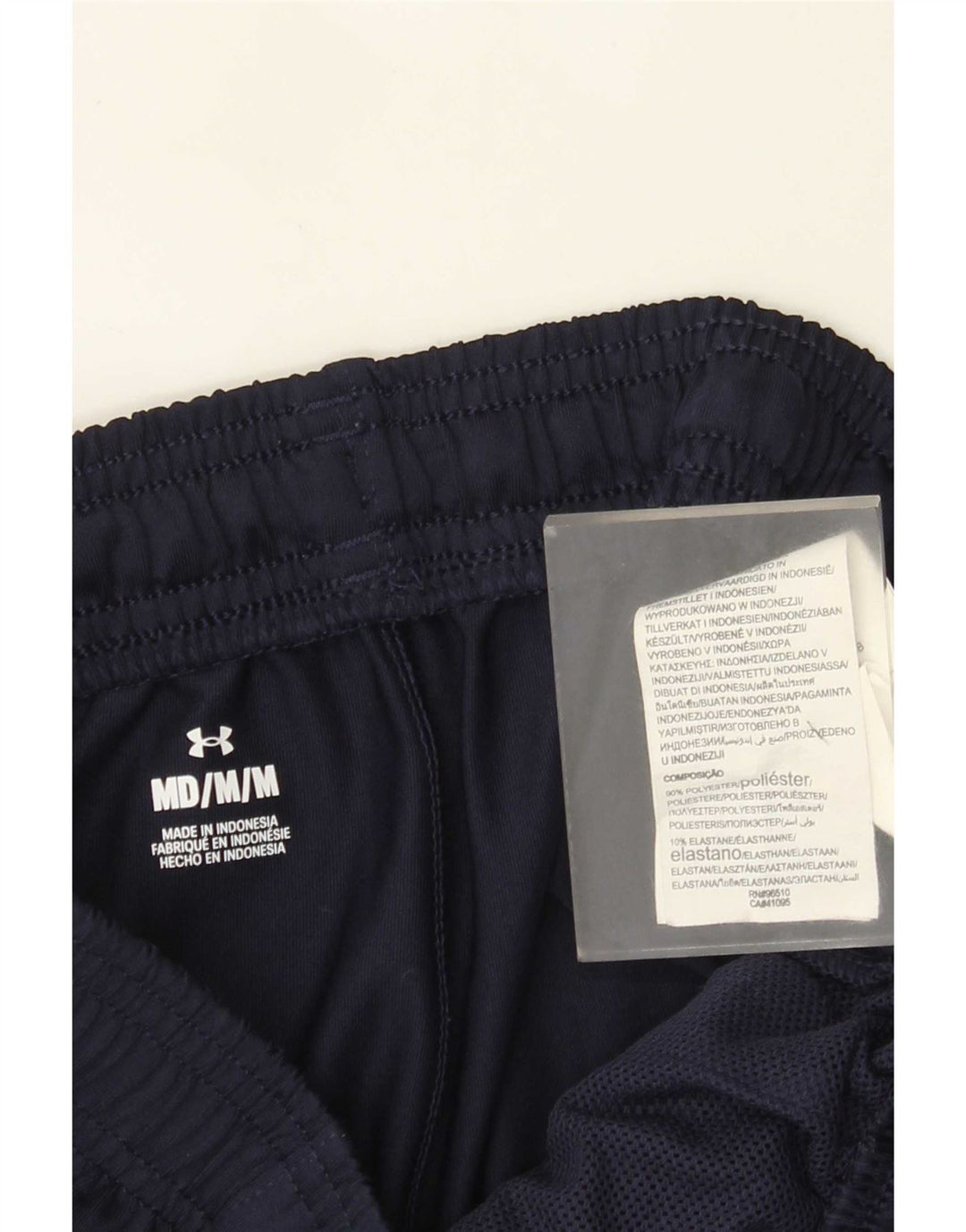 Under Armour Mens Tracksuit Trousers Medium Navy Blue Polyester