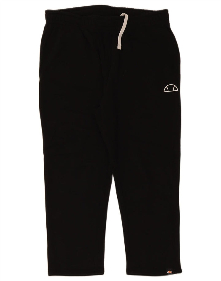 Ellesse Mens Capri Tracksuit Trousers Small Black