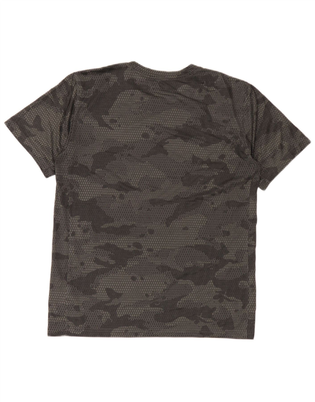 Nike Mens T-Shirt Top Medium Black Camouflage Polyester