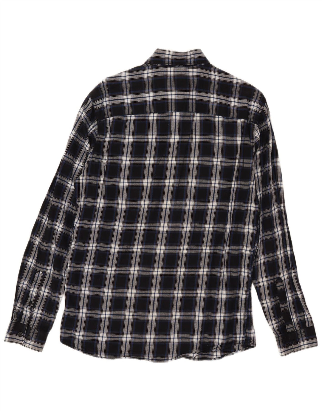 Jack & Jones Mens Slim Fit Flannel Shirt Small Blue Check
