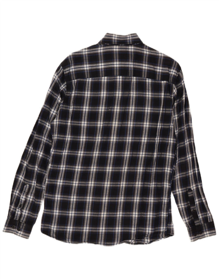 Jack & Jones Mens Slim Fit Flannel Shirt Small Blue Check