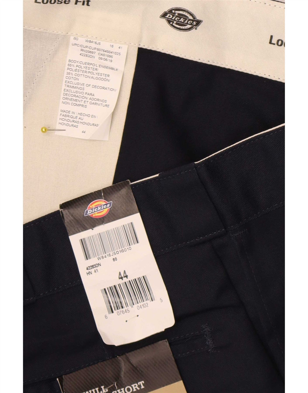 Dickies Mens Cargo Shorts  W44 2XL Navy Blue Polyester