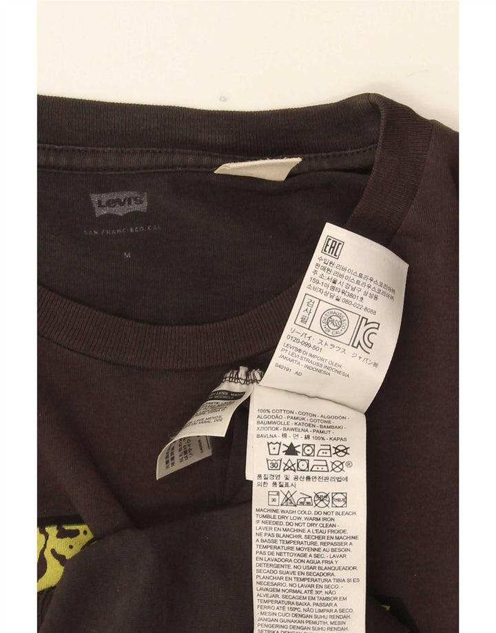 Levi's Mens Graphic T-Shirt Top Medium Grey Cotton