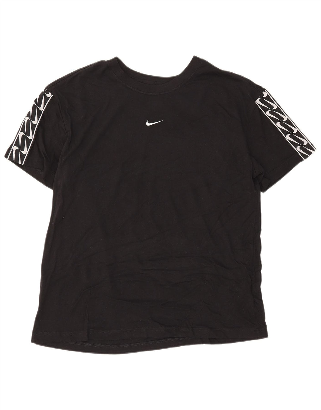 Nike Mens Graphic T-Shirt Top Medium Black Cotton