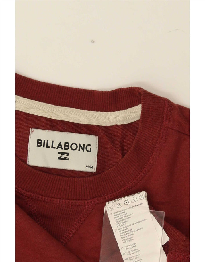 Billabong Mens Sweatshirt Jumper Medium Brown Polyester