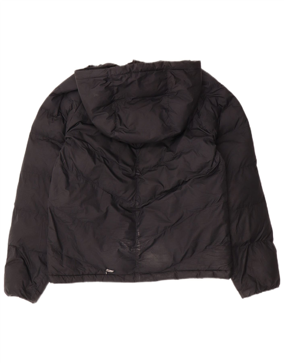 Nike Boys Hooded Padded Jacket 12-13 Years Large Black Polyester