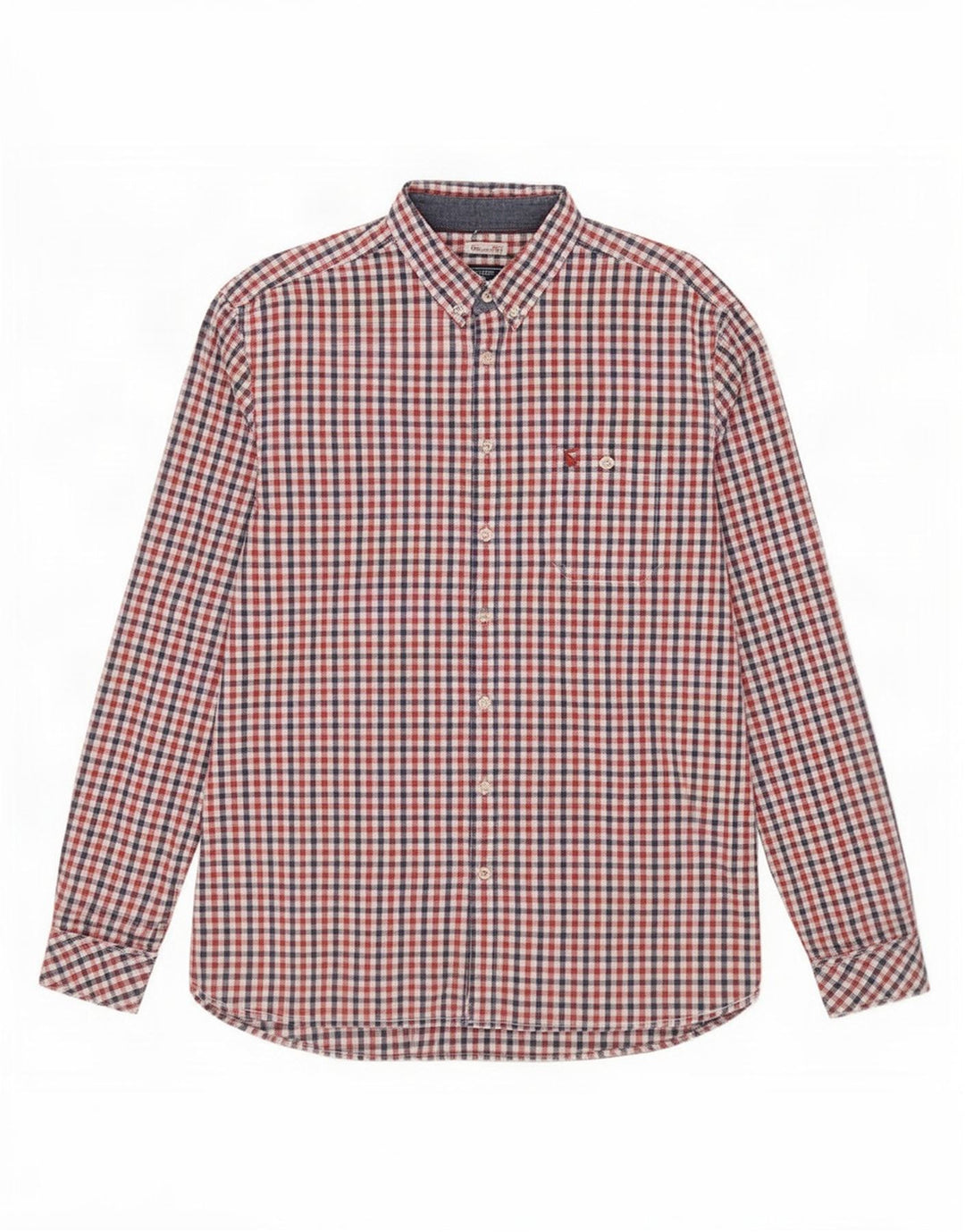 Joules Mens Classic Fit Shirt Large Red Gingham Cotton