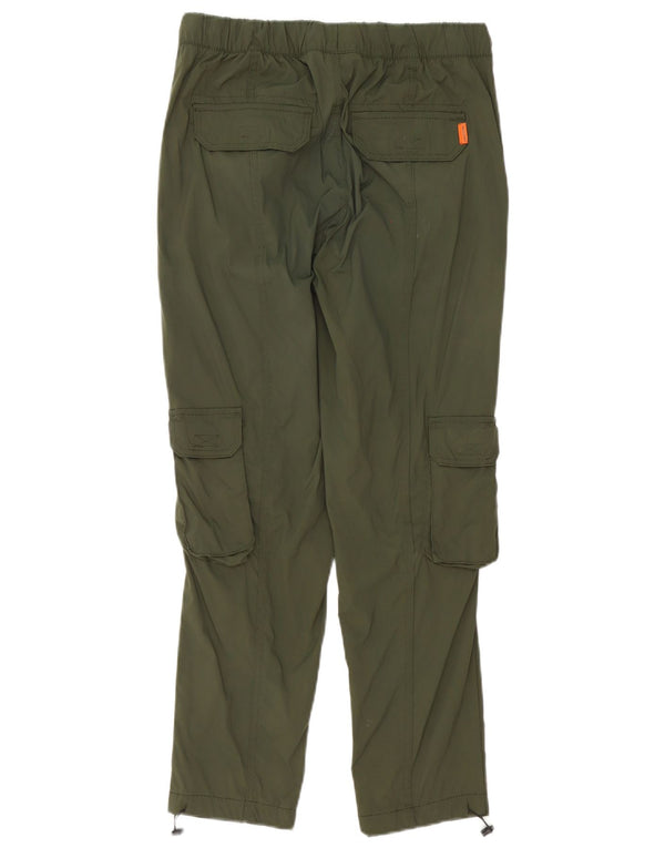 Jack & Jones Mens Straight Cargo Trousers Small W29 L27 Green Nylon