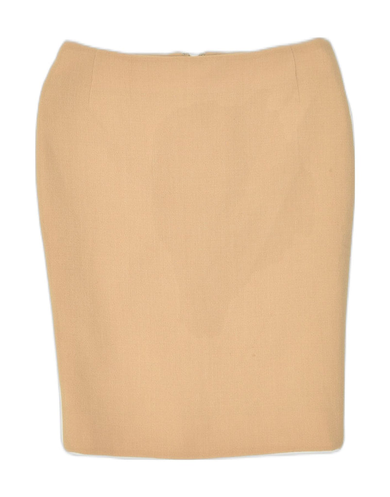 CANTARELLI Womens Midi Skirt UK 10 Small W30 Beige | Vintage | Thrift | Second-Hand | Used Clothing | Messina Hembry 