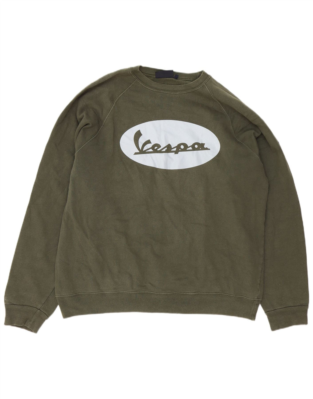 Vespa Mens Graphic Sweatshirt Jumper 2XL Green Cotton