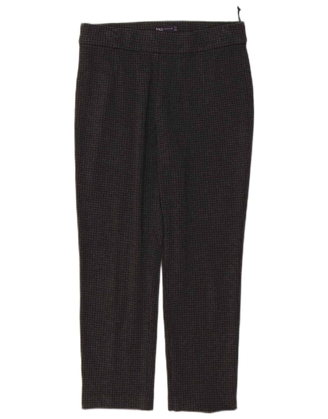Marks & Spencer Womens Leggings UK 10 Small W28 L23 Grey Houndstooth