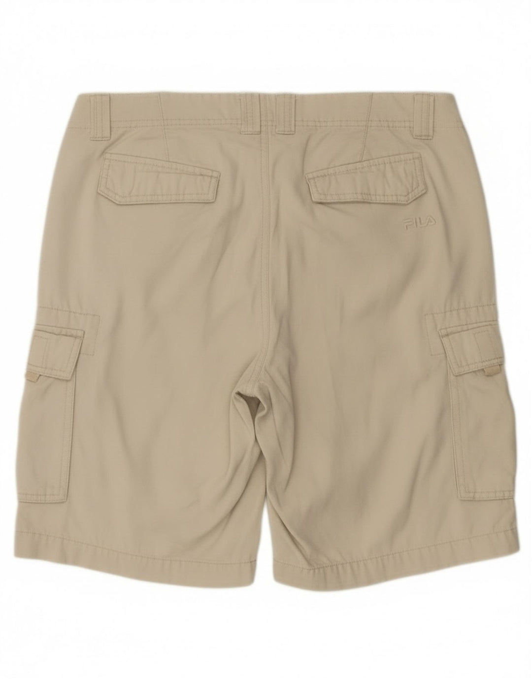 Fila Mens Cargo Shorts Large W34  Off White Cotton
