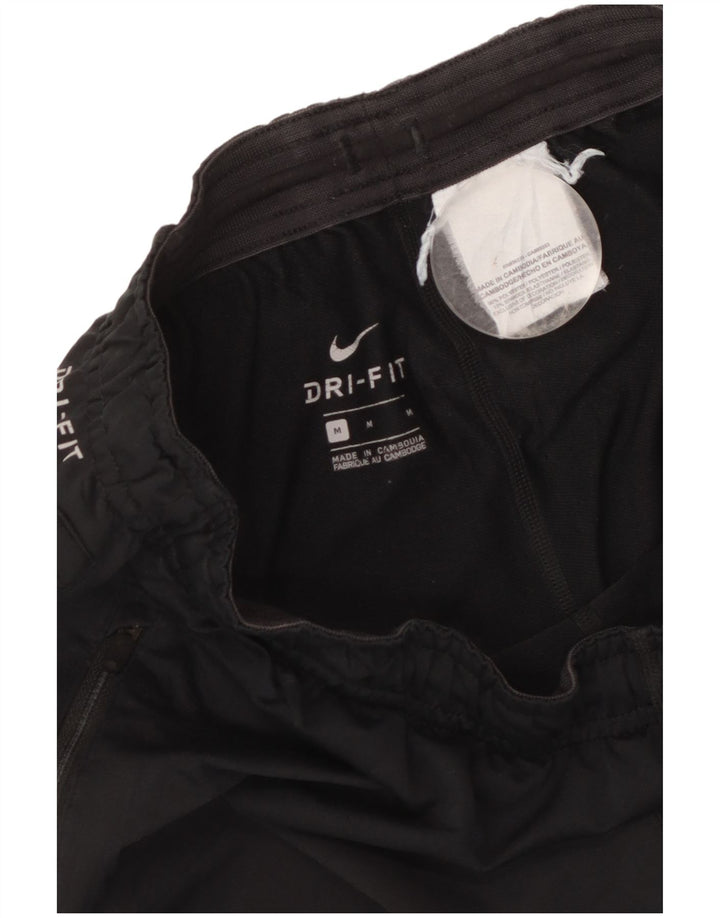 Nike Mens Dri Fit Tracksuit Trousers Medium Black Polyester