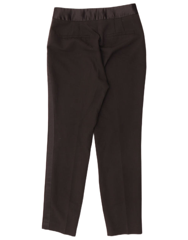 Zara Womens Slim Chino Trousers Small W26 L28 Black