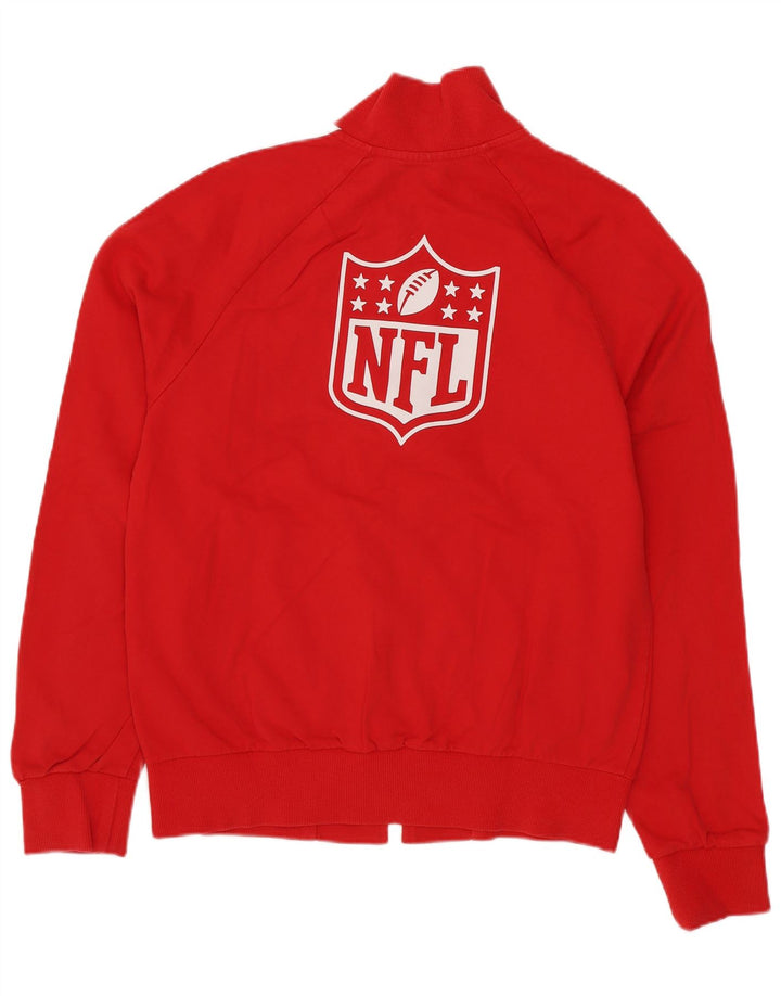 NFL Boys Graphic Tracksuit Top Jacket 11-12 Years Red Striped Cotton
