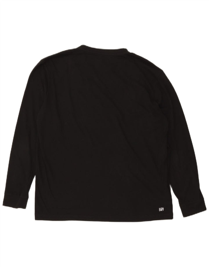 Lacoste Mens Top Long Sleeve Size 5 Large Black Cotton