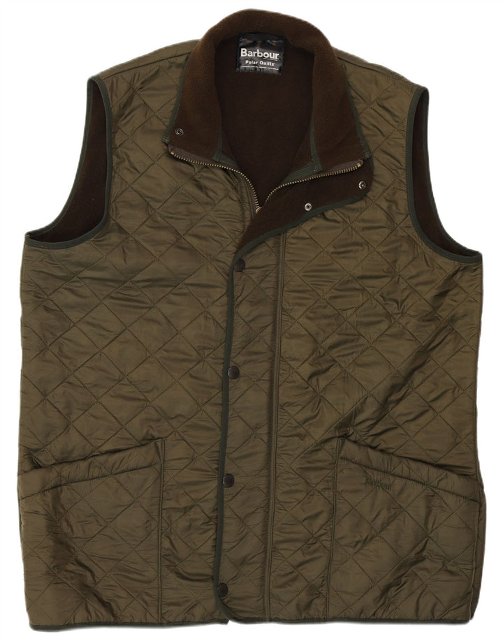 BARBOUR Mens Quilted Gilet UK 42 XL Green