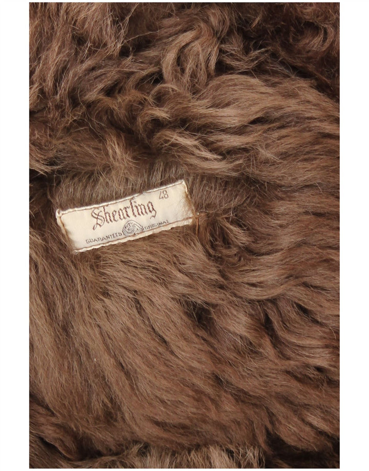 Shearling Womens Shearling Coat IT 48 XL Brown Shearling