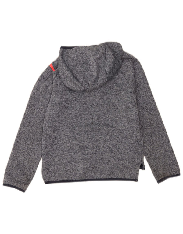 Nike Girls Dri Fit Graphic Hoodie Jumper 10-11 Years Medium Navy Blue