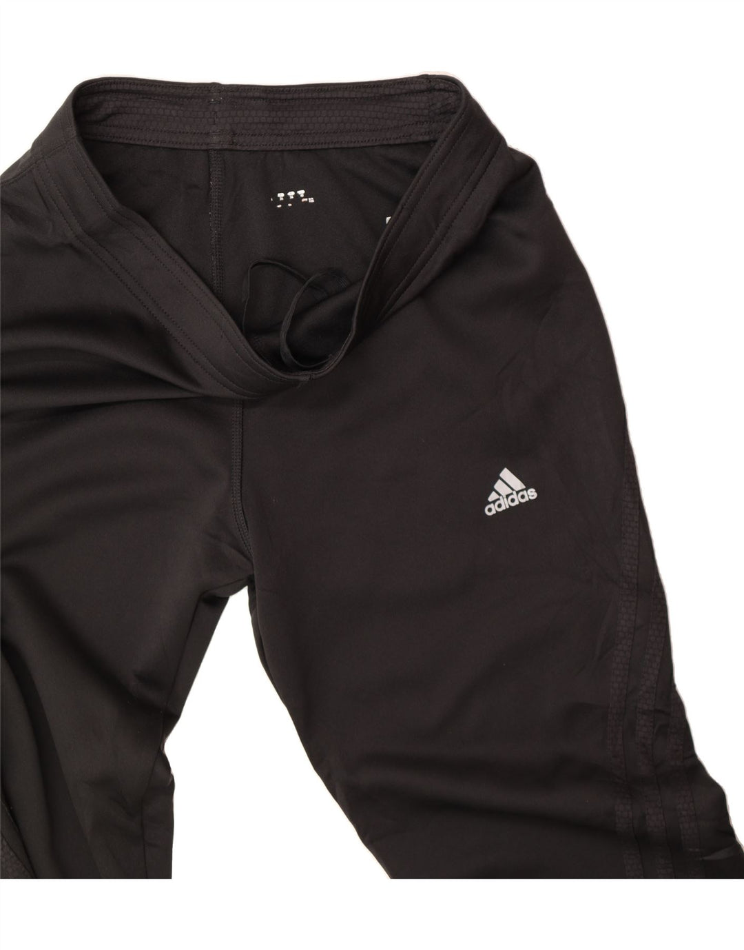 ADIDAS Womens Capri Tracksuit Trousers IT 42 Medium  Black Polyester Vintage Adidas and Second-Hand Adidas from Messina Hembry 