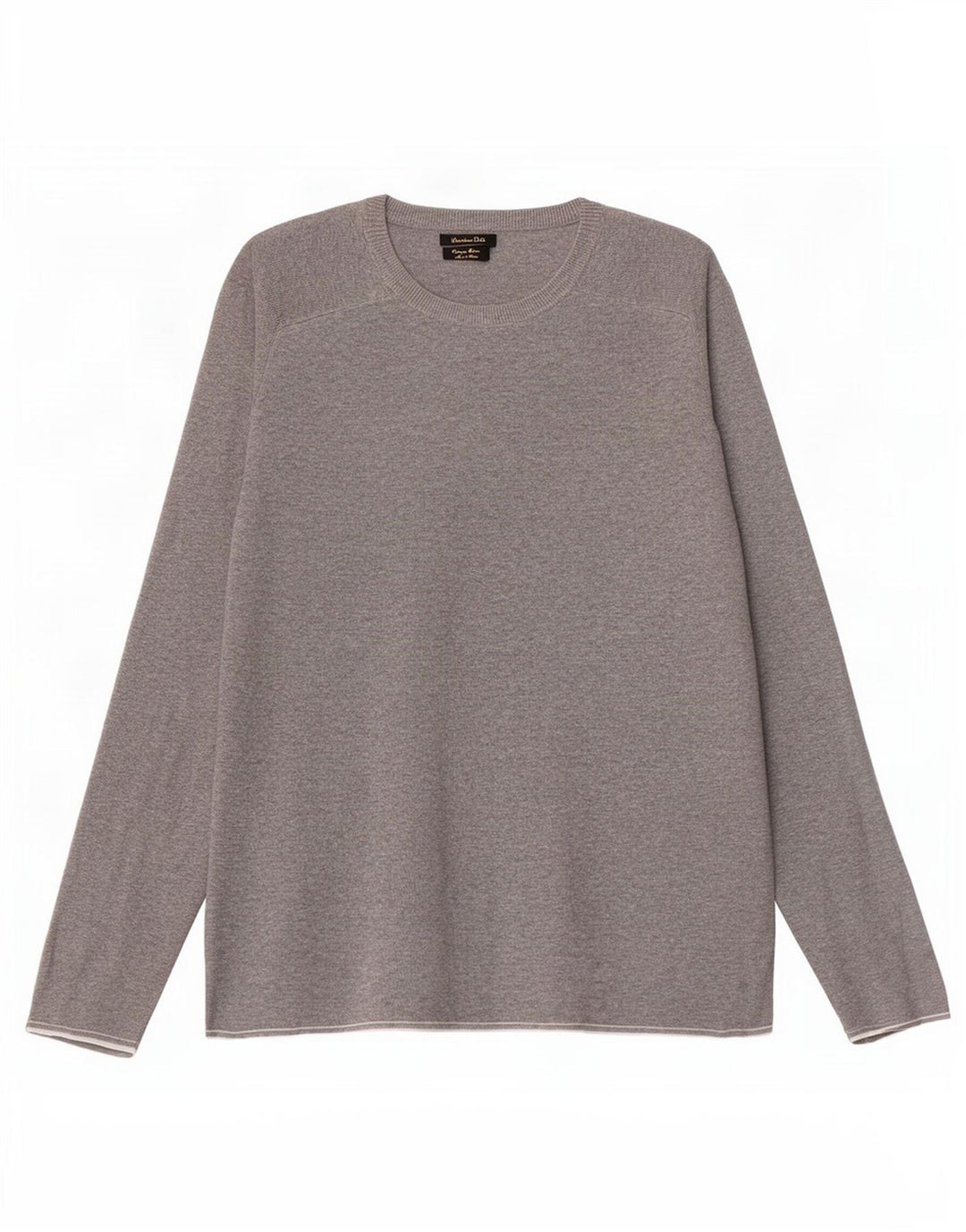 Massimo Dutti Mens Crew Neck Jumper Sweater Medium Grey Cotton