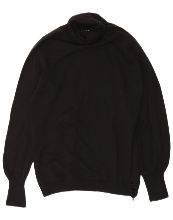 Zu Elements Womens Roll Neck Jumper Sweater UK 12 Medium Black