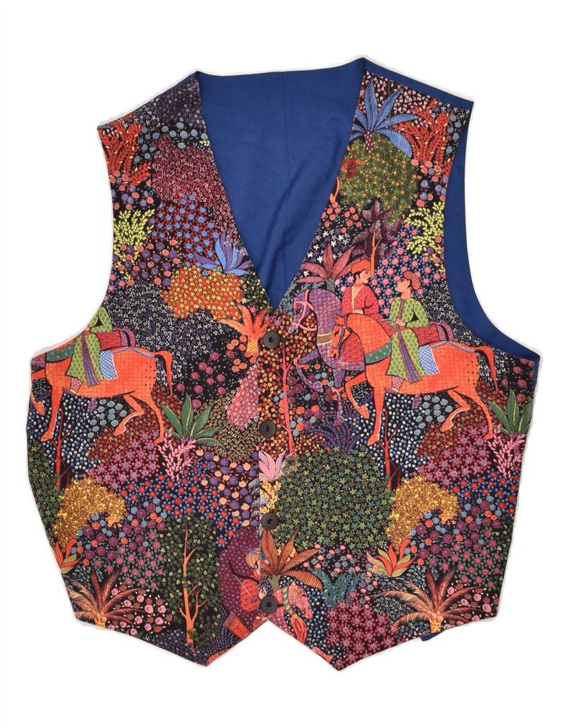 VINTAGE Mens Waistcoat Small Multicoloured Patchwork | Vintage Vintage | Thrift | Second-Hand Vintage | Used Clothing | Messina Hembry 