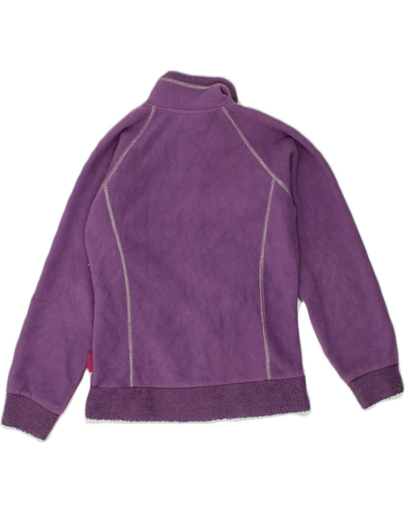 CHAMPION Girls Graphic Fleece Jacket 11-12 Years Large  Purple Polyester | Vintage Champion | Thrift | Second-Hand Champion | Used Clothing | Messina Hembry 