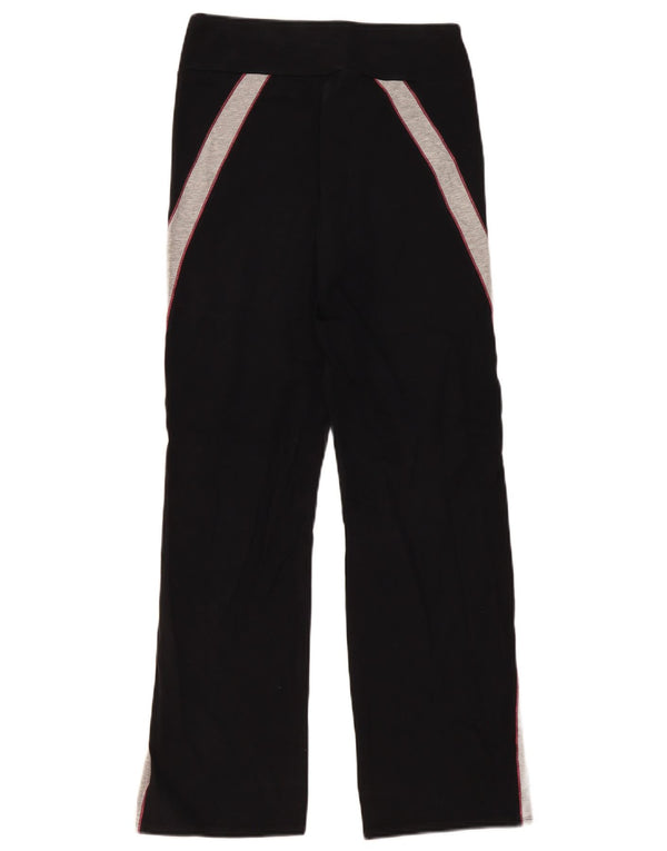 Marks & Spencer Womens Tracksuit Trousers UK 10 Small Black Colourblock