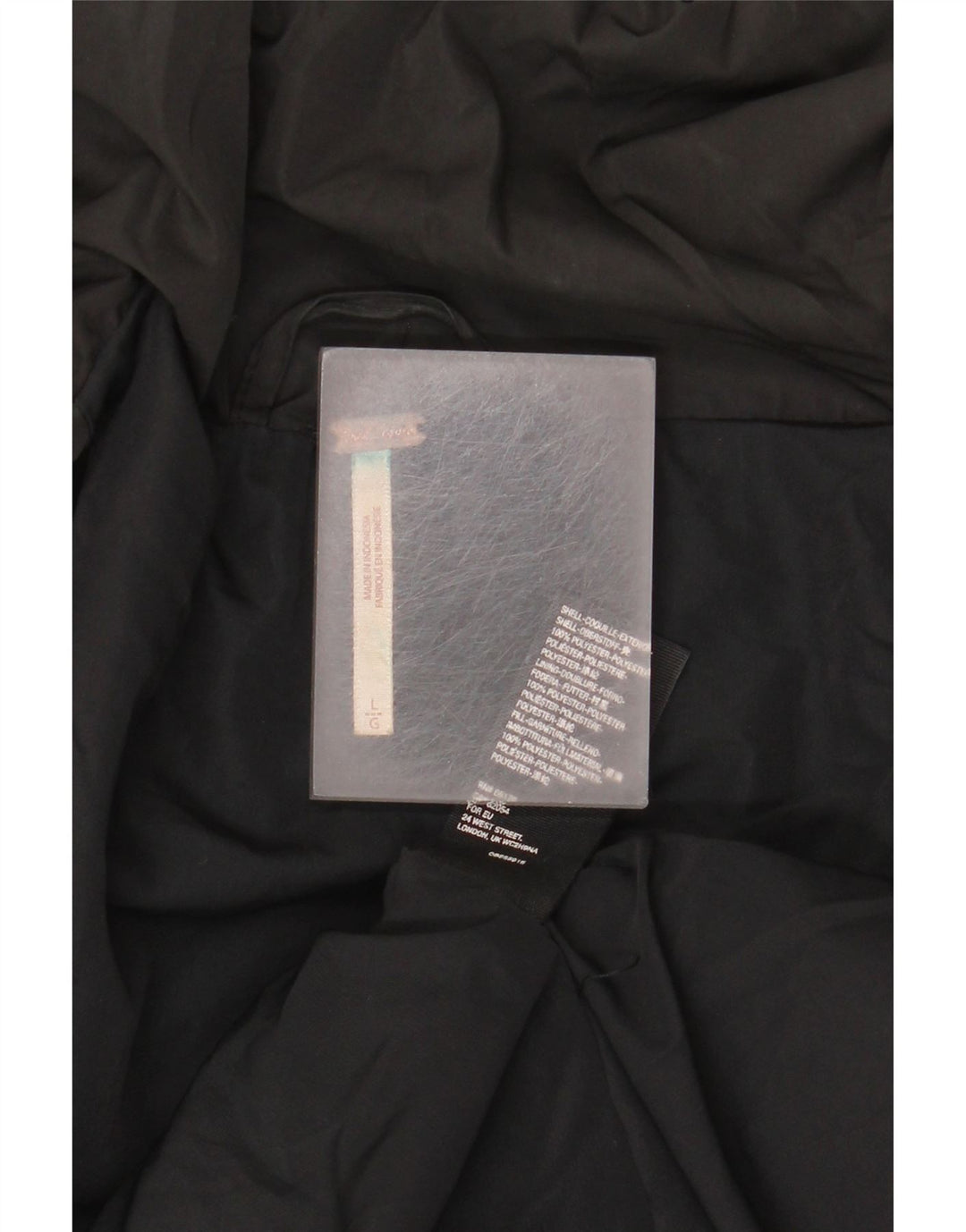 Free People Womens Oversized Padded Jacket UK 16 Large Black Polyester