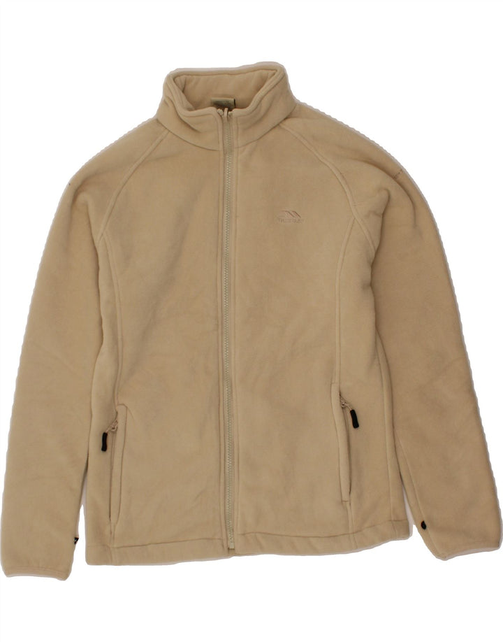 TRESPASS Womens Fleece Jacket UK 14 Medium Beige Polyester Vintage Trespass and Second-Hand Trespass from Messina Hembry 