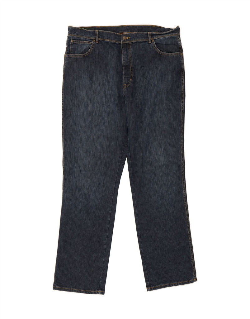 WRANGLER Mens Regular Fit Straight Jeans W40 L34 Navy Blue Cotton Vintage Wrangler and Second-Hand Wrangler from Messina Hembry 