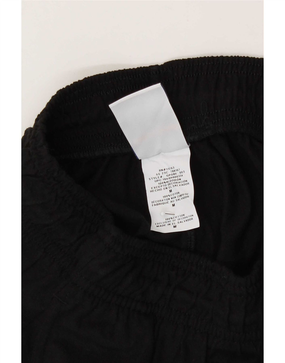 Champion Mens Graphic Tracksuit Trousers Joggers Medium  Black Cotton
