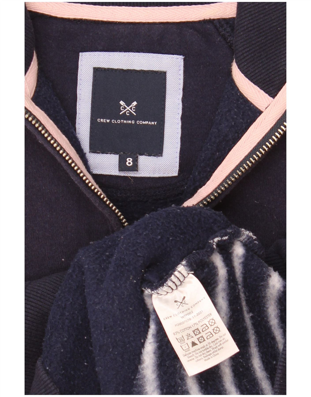 Crew Clothing Womens Oversized Sweatshirt Jumper UK 8 Small Navy Blue