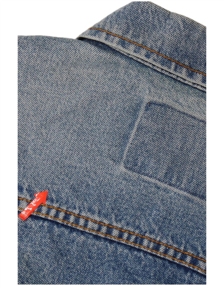 Vintage Mens Denim Jacket UK 36 Small Blue Cotton