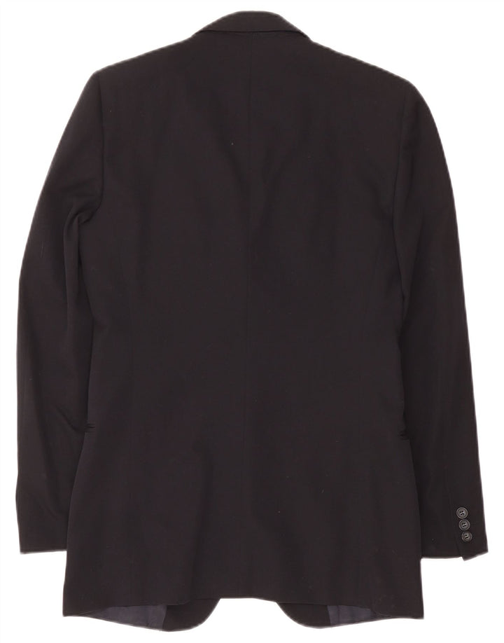 Abital Mens 2 Button Blazer Jacket IT 46 Small Navy Blue Wool