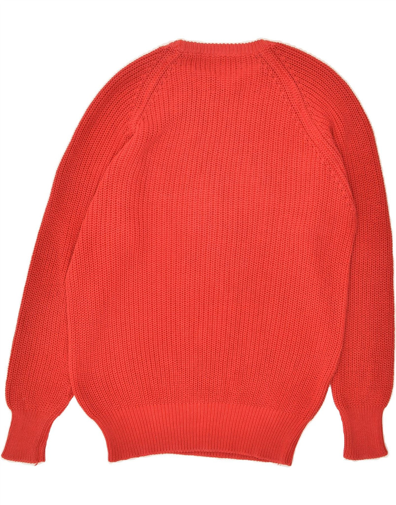 VINTAGE Mens Crew Neck Jumper Sweater Small Red | Vintage Vintage | Thrift | Second-Hand Vintage | Used Clothing | Messina Hembry 