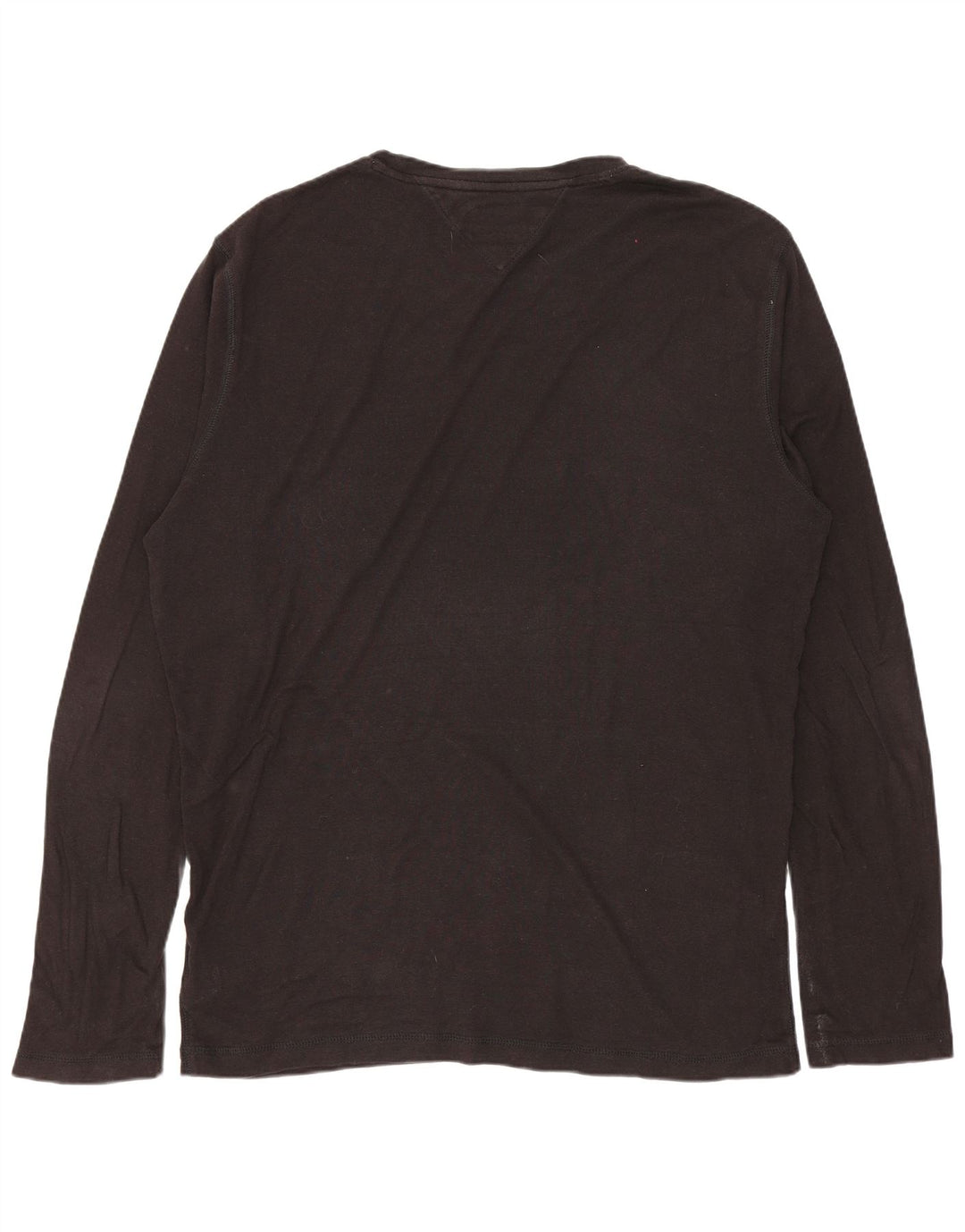 TOMMY HILFIGER Mens Top Long Sleeve 2XL Black Cotton