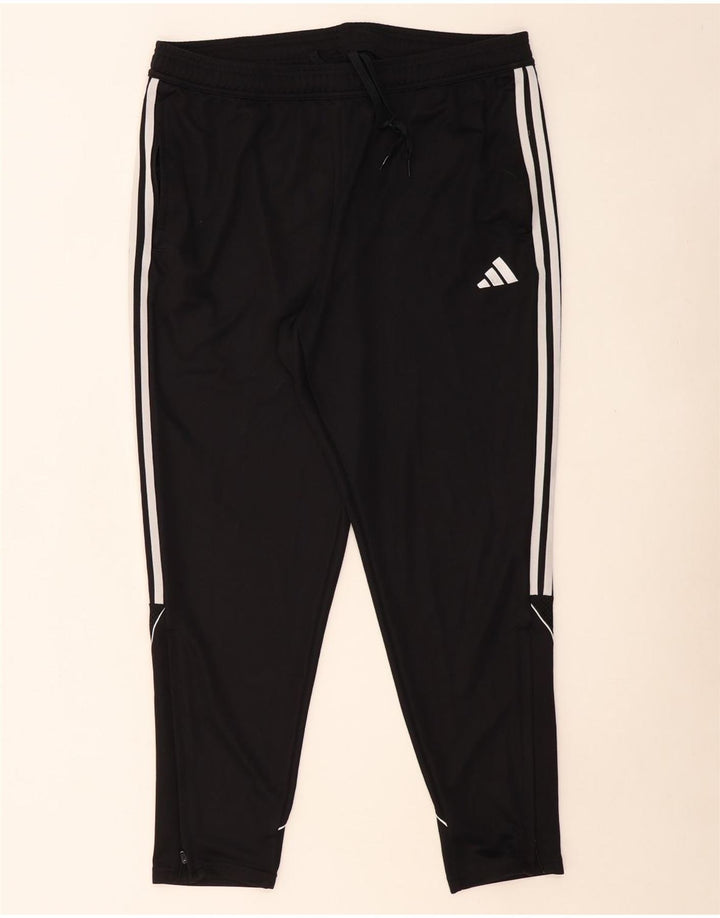 ADIDAS Mens Regular Fit Tracksuit Trousers 2XL  Black Polyester
